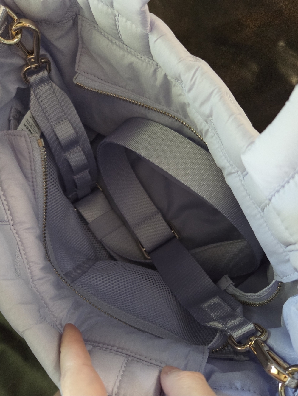 Lululemon quilty pleasures mini tote serene blue - Picture 3 of 5